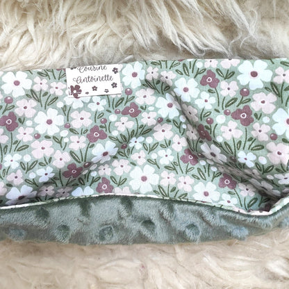 Snood artisanal Amande fabriqué en Anjou, petite série
