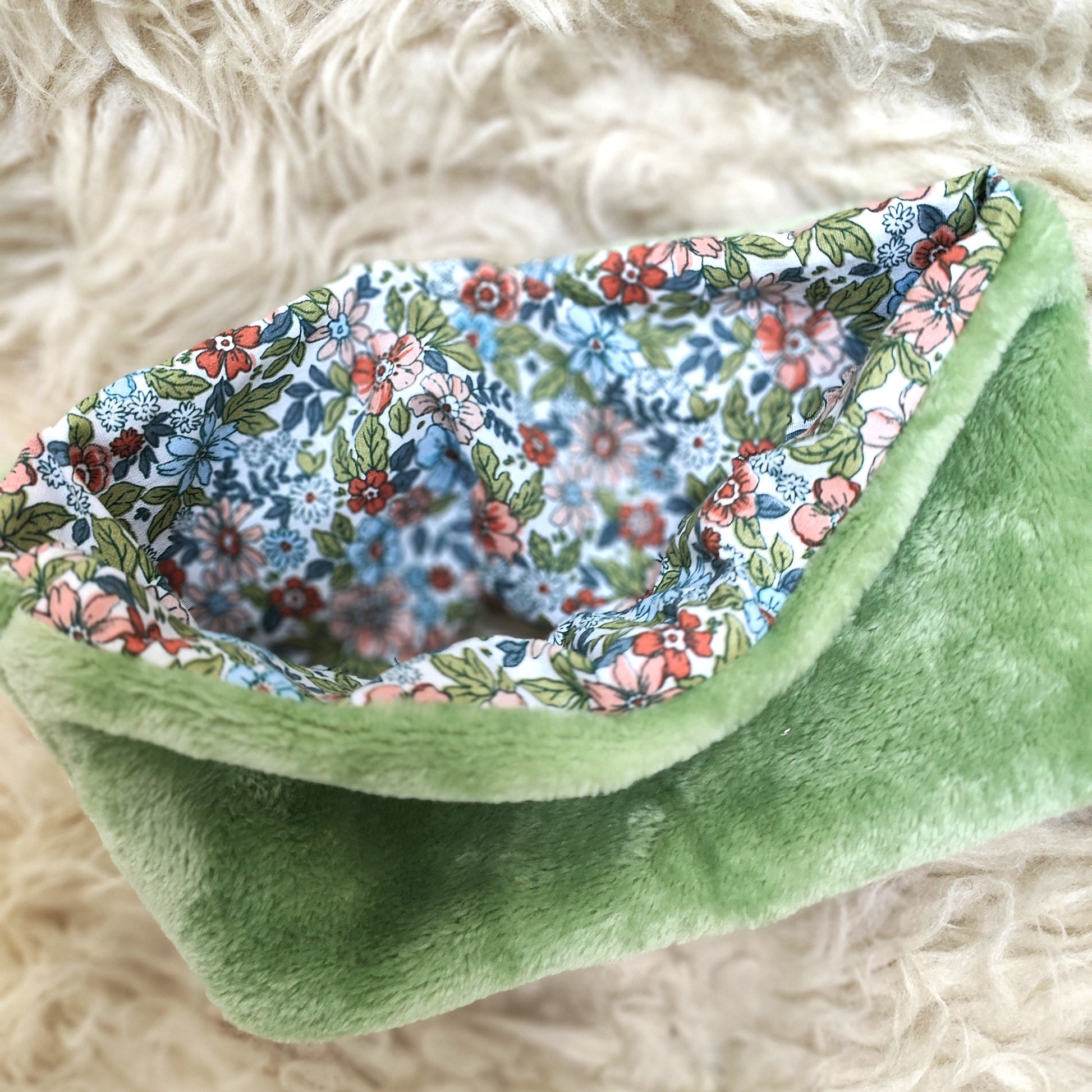 Détail du snood Arty pour enfant, doublure coton certifié Oeko-Tex

