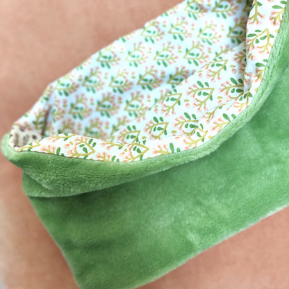 Détail du snood Clochette pour enfant, doublure coton certifié Oeko-Tex
