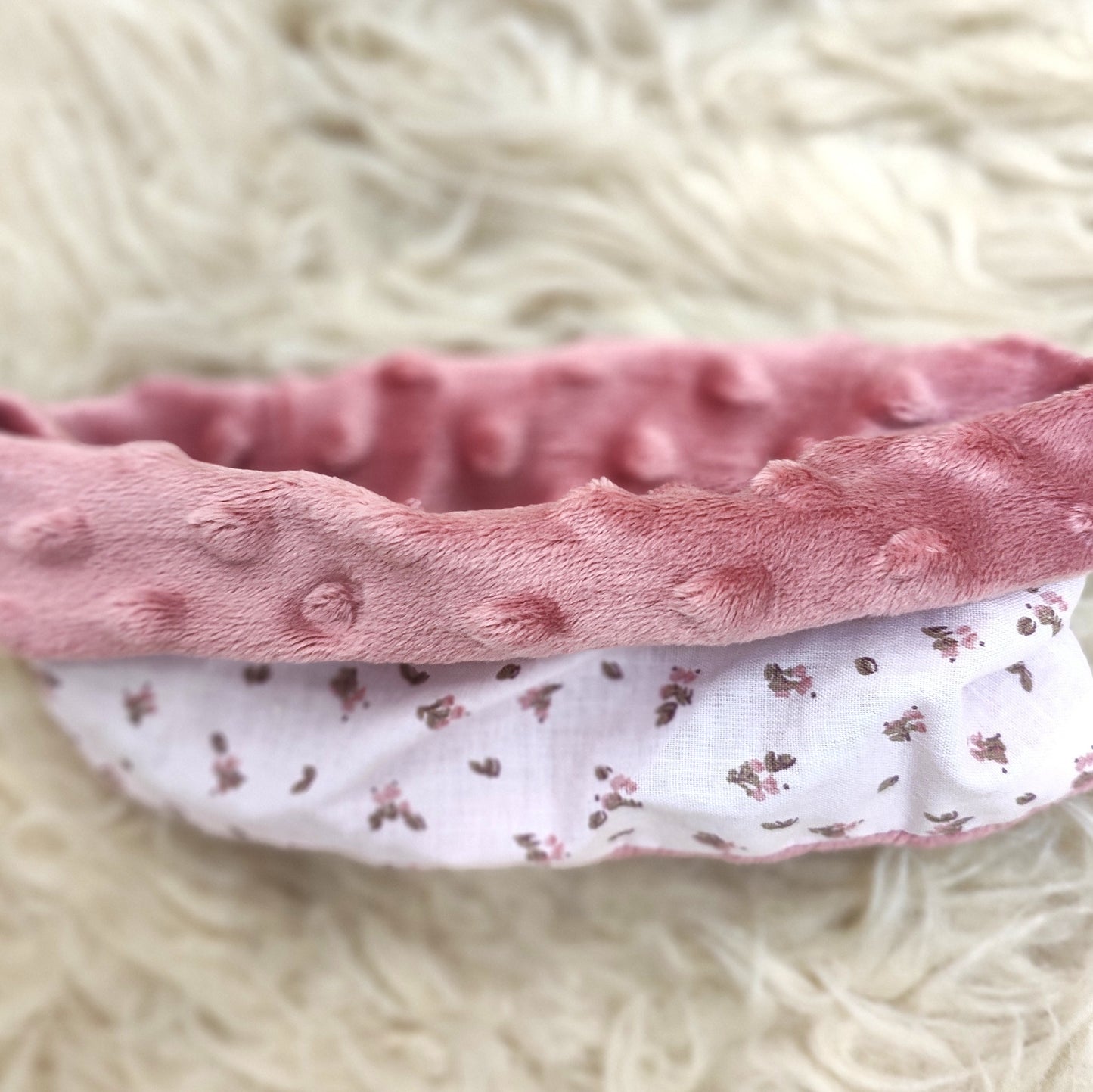 Détail du snood Hanipi pour enfant, doublure coton certifié Oeko-Tex
