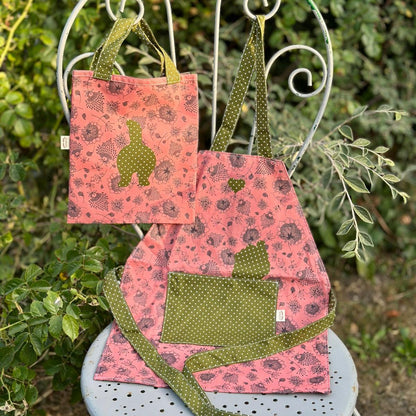Tote bag enfant motif Mousse 20x22 cm - En coton Oeko-Tex
