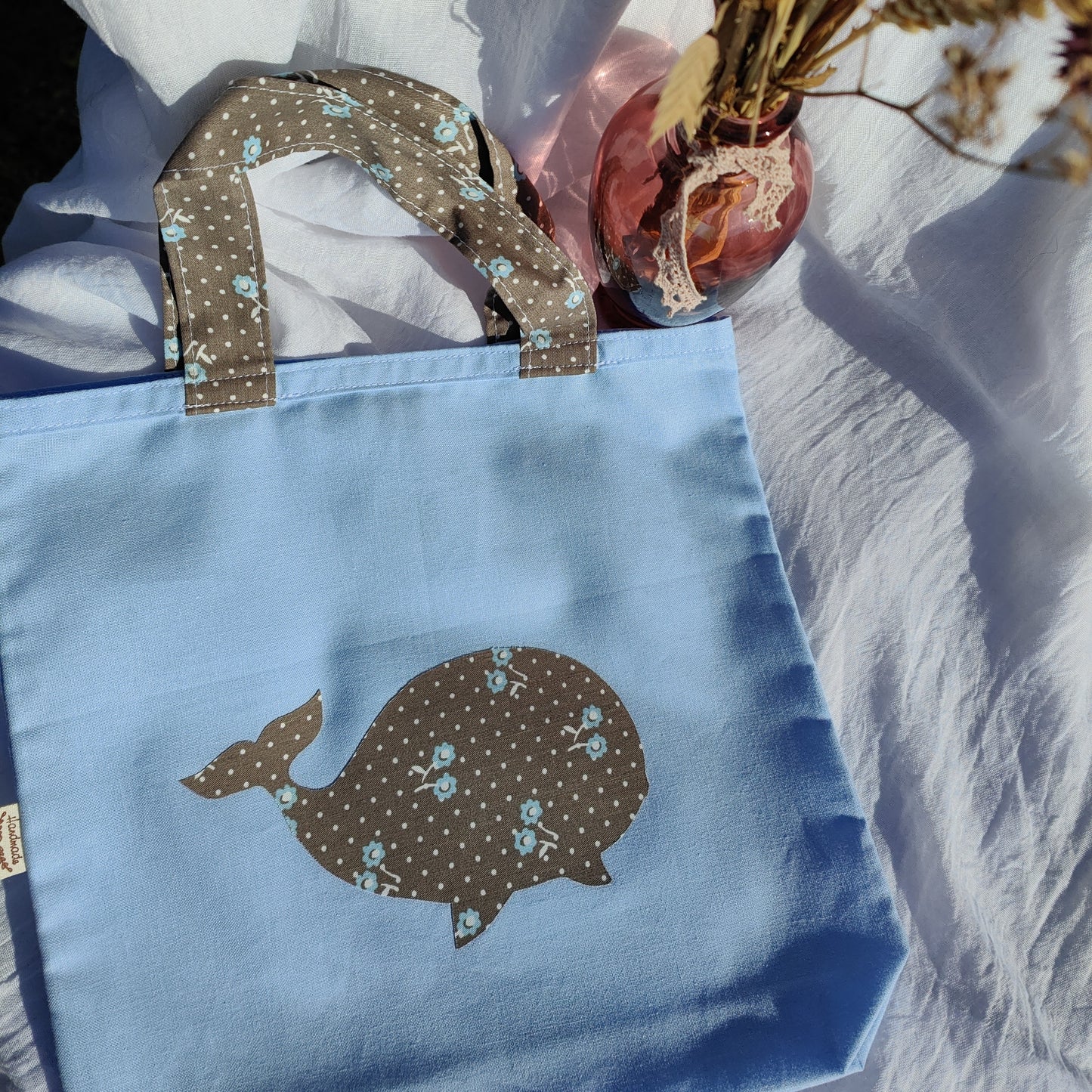 Tote bag enfant motif Bulle 25x26 cm - En coton Oeko-Tex
