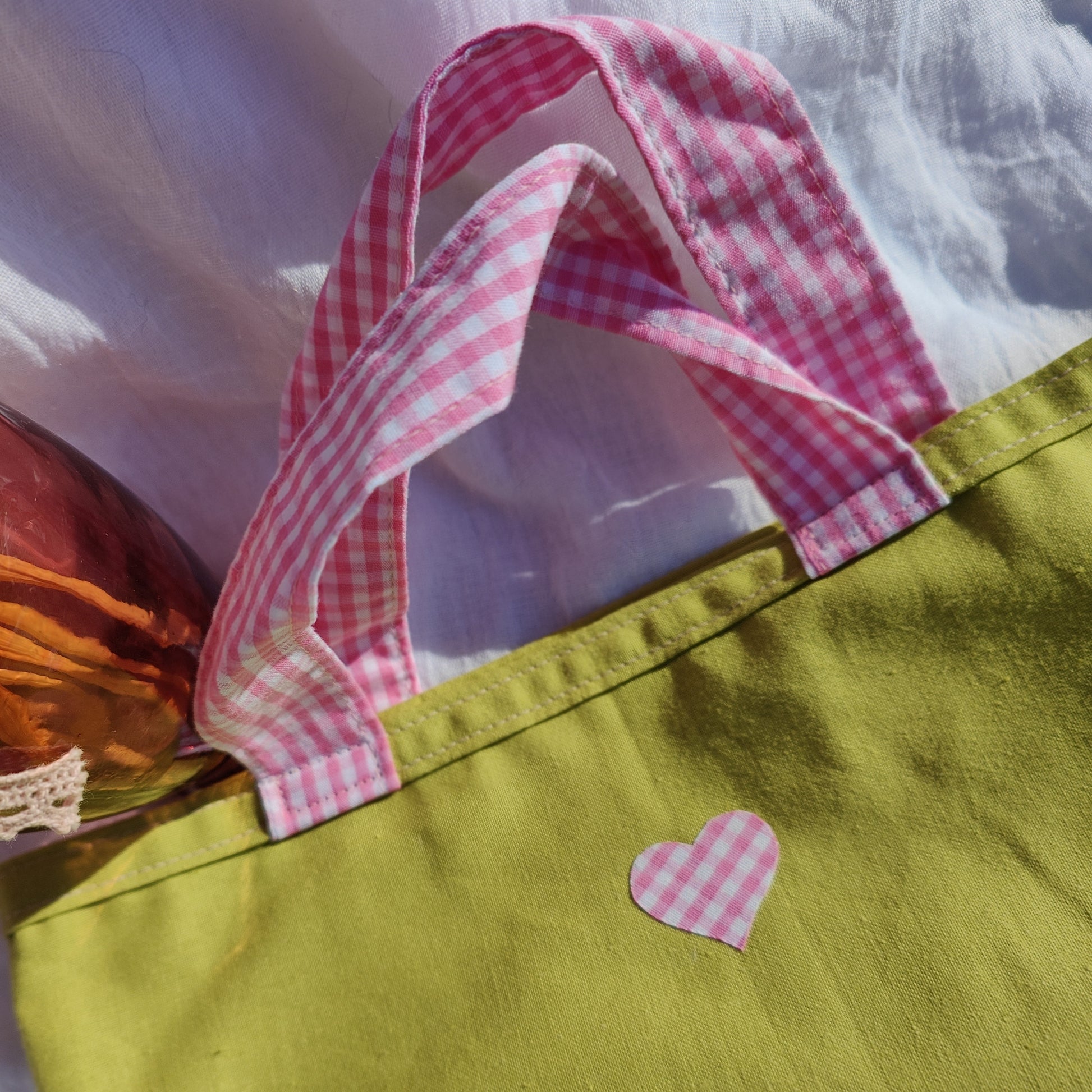 Tote bag enfant motif Chacha 25x26 cm - En coton Oeko-Tex
