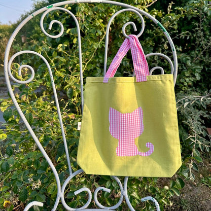 Tote bag enfant motif Chacha 25x26 cm - En coton Oeko-Tex
