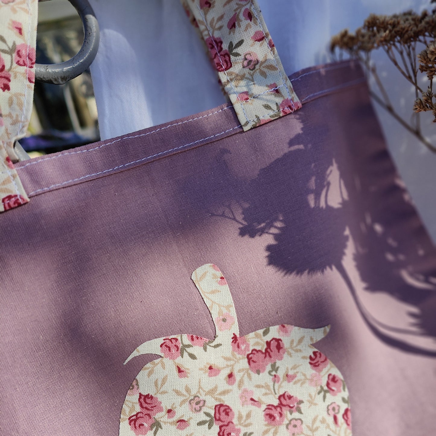 Tote bag enfant motif Fraise 25x26 cm - En coton Oeko-Tex
