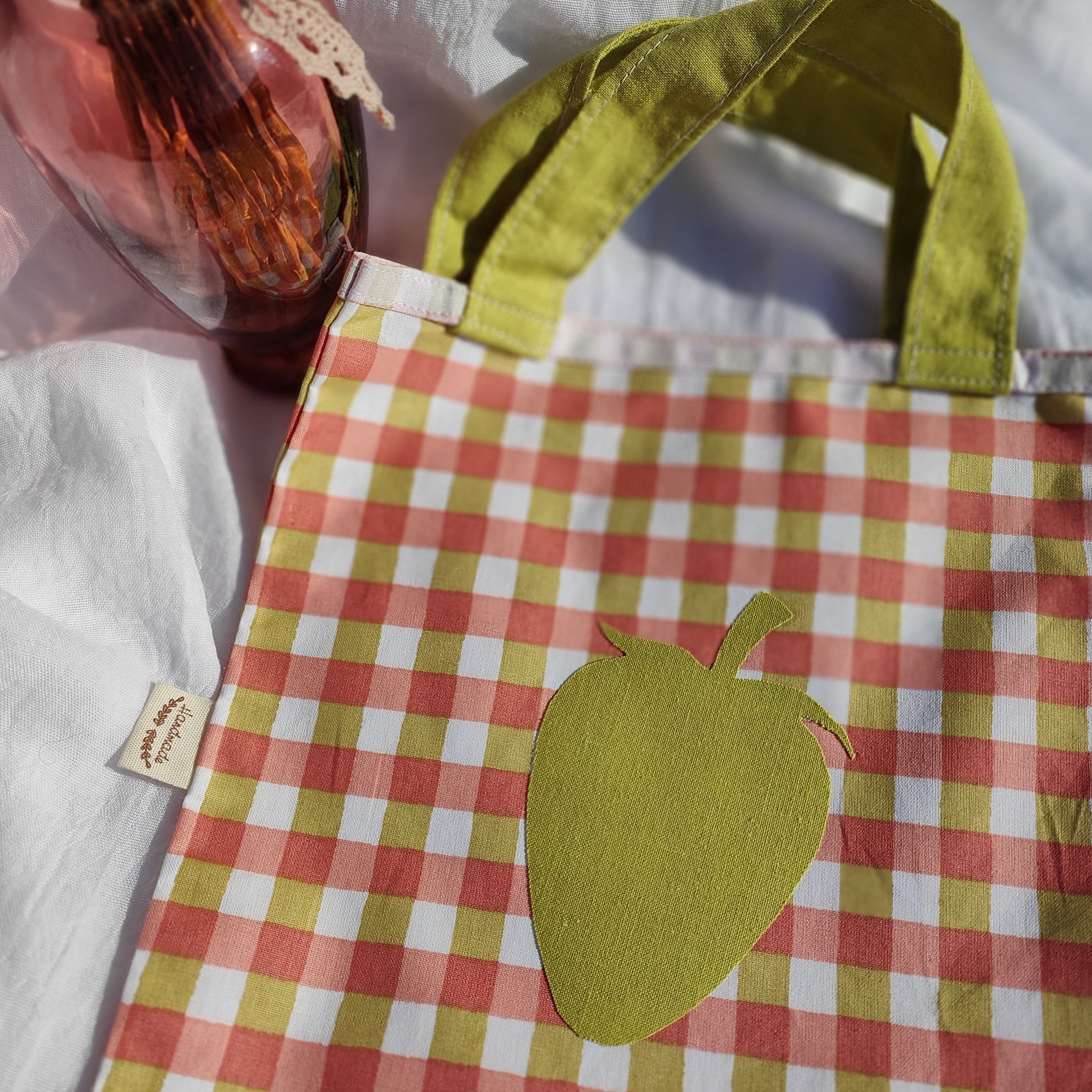 Tote bag enfant motif Sorbet 20x22 cm - En coton Oeko-Tex
